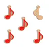 Colgante de Nota Musical de Guitarra Esmaltada Colorida Serie de Instrumentos de Piano Accesorios para Joyería DIY Encanto para Llavero W505