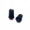 Suministro directo interruptor de botón pulsador de plástico de 12.5 mm cabeza redonda dos patas impermeable tarjeta DS-425 interruptor de botón pulsador autoblocante sin bloqueo