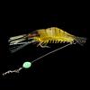 Señuelo gancho camarón falso 6cm 5.4g gancho luminoso grupo de pesca Luya cebo suave cuentas luminosas dama colgante camarón simulación cebo falso