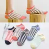Chegada Nova Meias Femininas 100% Algodão, Meias Cano Curto Fofas de Gato Cartoon Primavera e Verão, Meias Coloridas Estilo Coreano 100% Algodão Atacado Fabricante