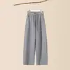 Pantalones de Lana para Mujer 2026 Nuevo Invierno Cintura Alta Pierna Curva Casual Adelgazantes Sueltos Tallas Grandes Deportivos Pantalones de Chándal Forrados de Polar