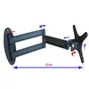 Soporte de Pared para TV LCD/LED Extensible Giratorio de 14-27 pulgadas Soporte para Pantalla de Computadora