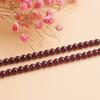 [envío gratis] cuentas de granate rojo vino cuentas redondas hechas a mano accesorios DIY con material de cuentas pulsera sencilla para mujer
