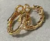 Collar Bvlgari Bv Snake de Gama Alta para Mujer, Chapado en Oro V con Oro de 18 Quilates, Diseño de Cabeza de Serpiente y Hueso de Serpiente, Cadena de Clavícula de Tres Círculos, Minimalista, Lujo Ligero, Estilo de Nicho