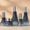 Veta plateada 30ml-120ml Botella cónica de set Botella de crema de 60g Líquido esencia Material de empaque cosmético Botella de loción