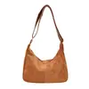 Bolsa Tote de Ombro Transversal Casual e Versátil, Grande Capacidade, Nova Moda Outono 2026, Estilo Coreano Tendência