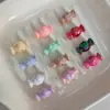 Color Sólido Acrílico Galvanizado UV Agujero Recto Cuentas de Caramelo Accesorios Accesorios para el Cabello Cuerda para el Cabello DIY Cadena para Teléfono Materiales Hechos a Mano
