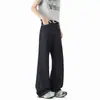 Jeans de Moda para Hombre Pantalones de Verano Retro Largos High Street Delgados Lavados Pierna Ancha Estilo Americano Ligeramente Acampanados Color Original Denim