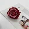 Cabeças de Flores de Tecido de Seda Rosa para Decoração de Painel de Casamento, Arranjos de Cestas de Flores, Venda Direta do Fabricante, Peças de Flores Artificiais, Atacado de Flores Artificiais
