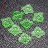 Xiuyu Jade Gan Green Dongling Jade White Jade Hollow Lotus Colgante DIY Pulsera Collar Pendientes Pequeños Accesorios de Goteo