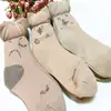Meias 3/4 para Mulheres, Cor da Pele, Estilo Grosso com Calcanhar, Meias Jacquard, Meias Zhuji, Meias para Mulheres Idosas, Meias no Atacado