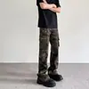Pantalones casuales de camuflaje de trabajo de bolsillo con ambiente de calle alta estadounidense transfronterizo