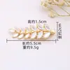 Pasador de Pelo con Pedrería y Perlas Transfronterizo, Pasador Creativo Estilo Coreano de Celebridad de Internet, Accesorio para el Cabello Minimalista, Pin para Flequillo Estilo Juvenil
