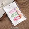3 Pinza para el Cabello para Niña con Tarjeta Dulce Flor Pinza para el Cabello Pinza BB Sentido Avanzado Goteo de Aceite Nubes Accesorios para el Cabello Pinza para Flequillo Lateral