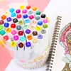 Marcador de pintura de doble punta para bocetos 48 colores para estudiantes pintura pluma acuarela multicolor arte pluma para cómic pintada a mano