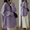 Suéter de Comprimento Médio Estilo Coreano Outono e Inverno 2024 Top de Tricô Feminino Comércio Exterior Transfronteiriço Roupa Feminina Estilo Coreano Outono e Inverno