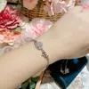 Collar Pulsera Anillo Flor de Rosa Camelia Francesa Lujo Ligero Microincrustado con Diamante Joyería Exquisita de Alto Valor Versátil