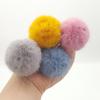 Otoño e Invierno Imitación Piel Bola de Pelo Grande Cuerda para el Cabello Linda Imitación Pelo de Conejo Felpa Cuerda para la Cabeza Niña Anillo para el Cabello de Bola Banda de Goma Accesorios para el Cabello