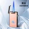 Encendedor de Inyección Directa Portátil de Moda con Patrón de Aurora Colorido de Aspecto Elegante Encendedor a Prueba de Viento de Llama Azul Regalo Venta al Por Mayor