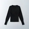 2026 Novo Estilo Mature Chic Tricô com Gola V Cruzada e Manga Longa, Valoriza a Silhueta e Elegante, Camada Base Ajustada na Cintura para Mulheres na Primavera