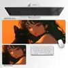 Fornecimento Direto da Fábrica Mouse Pad, Tapete de Mesa para Jogos Espesso com Borda Travada Extra Grande, Mouse Pad Estilo Anime Garota Gato Preto