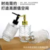 Garrafa Dispenser de Vidro Transparente Tipo Push 320ml Embalagem para Shampoo Gel de Banho de Hotel B&B Banheiro