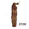 Peluca trenzada rizada en espiral africana de onda suelta recta y curva de 24 pulgadas