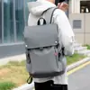 Mochila impermeable transfronteriza para hombre, mochila casual de gran capacidad para portátil para estudiante, elegante bolsa de negocios, mochila con tapa abatible
