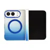 Adecuado para funda de teléfono iPhone Duo, IMD degradado mate luz azul, funda protectora magnética plegable Apple 18