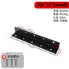 Ángulo de acero inoxidable negro Código 90 grados Ángulo recto Triángulo Soporte de hierro Marco Fijación Conector Muebles Tablero de madera Laminado Arrastre