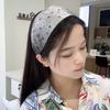 Corea del Sur Nuevo Estilo Ultra Ancho Diadema de Lunares Ondulados Ins Todo-combinable Diadema de Media Gorra para Cabello Blanco 2024 Accesorios de Moda para el Cabello para Mujeres