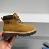 Botas amarillas de estilo retro casual, color liso, caña media, nuevo producto de otoño 2026, Botas Martin versátiles para niños y niñas