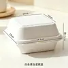 Caja para Bento Cake, Caja para Llevar de Hamburguesa, Caja para Tiramisú, Caja de Papel Desechable para Empaque, Caja Biodegradable Pequeña para Postre/Comida