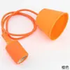 Porta Lámpara de Araña de Silicona Colorido Cable Colgante Porta Lámpara Colgante Bombilla LED Casquillo de Rosca E27 con Cable Porta Lámpara de Araña