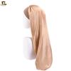 Touca de dormir de cetim longa de seda com tubo longo elástico para cabelo, chapéu de salão de beleza TJM-446G