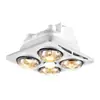 Lámpara Calentador de Baño Bull Lámpara Integrada 300*300mm Especial para Baño Lámpara Calentador de Baño Iluminación Lámpara de Baño Genuina