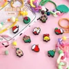 N435 Miss Parkerxi Accesorios Creativos de Resina Navideña Materiales para Broche de Pelo Joyería Colgante Hechos a Mano Nueva Combinación