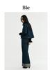 Jeans de Mezclilla de Color Contrastante con Diseño Plegable Favoritos de Bie para Mujer 2025 Nuevos Pantalones Rectos Ajustados Versátiles