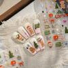 Pegatinas para Uñas Navideñas Oso de Hierro Ts4197 Estilo Lindo Árbol de Navidad Copo de Nieve Cuadros Lazo Pegatinas para Uñas