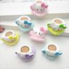 Taza de gato de amor tridimensional diy pegamento de crema hecho en casa material para carcasa de teléfono móvil pegatina para refrigerador accesorio de resina para tocado