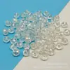 Cuentas de rombos facetados de colores AB de 6-10 mm, cuentas de rueda acrílicas facetadas, accesorios para pulsera, collar, joyería DIY