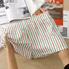 Ropa interior de hombre de alta gama, calzoncillos tipo bóxer para hombre, algodón puro, pantalones cortos holgados a rayas de talla grande, pantalones interiores para el hogar para hombres