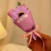 8 de Março Festival da Deusa das Mulheres Dia das Mães Simulação Buquê de Sabonetes Girassol Caixa de Presente de Mão com Flores Combinadas para Presente