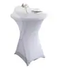 Mantel para Mesa de Bar de Venta Directa de Fábrica Transfronteriza, Funda de Mesa para Mesa de Cóctel de Banquete de Color Sólido, Funda de Mesa de Alta Elasticidad, Impresión Personalizable