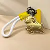 Oro Puro 999 Oveja Rica Inmediatamente Rica Llavero Correa para Teléfono Móvil Colgante de Bolso Regalo Al Por Mayor