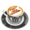 Venda Quente Transfronteiriça Estilo Nórdico Doméstico Simples Cerâmica Xícara de Chá da Tarde Fundo Preto Clássico Linha Branca 250ml Xícara de Café
