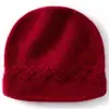 Gorro de cachemira nuevo modelo para otoño e invierno con exquisitos patrones, moderno y cálido, protege los oídos, gorro de punto a prueba de frío