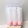 Frasco de Tubo Flexível com Tampa Flip-Top Invertida para Loção, Limpador Facial, Frasco Vazio Recarregável Tipo Squeeze de PE, Frasco Pequeno Vazio Portátil para Viagem