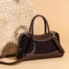 Bolso de Mano Transfronterizo de Lujo Ligero y Temperamento Sencillo para Mujer, Nuevo Bolso Cruzado de Hombro Único Versátil Clásico para Otoño/Invierno