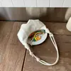 Bolsa de Design de Nicho Feminina Grande Capacidade 2025 Nova Verão Casual Estilo Coreano Ombro Único Transversal Bolsa Dobrada Dumpling